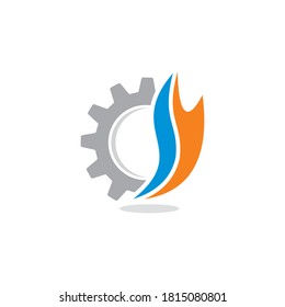 Abstract Mechanism Vector , Industry Logo
