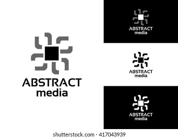 Abstract Media - vector logotype for Your business projects. Perfect for websites, business cards, company stationery and others!