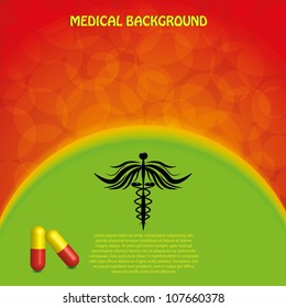 Abstract medical background