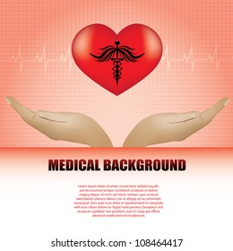 Abstract medical background