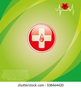 Abstract medical background