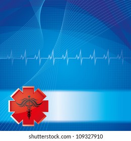 Abstract medical background