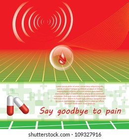 Abstract medical background
