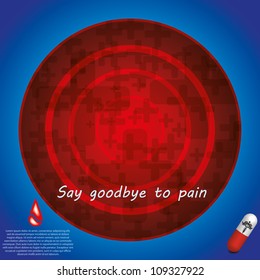 Abstract medical background