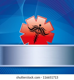Abstract medical background
