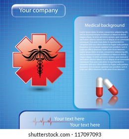 Abstract medical background