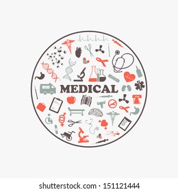 Abstract medical background.