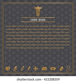 Abstract medical background