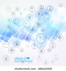 Abstract medical background