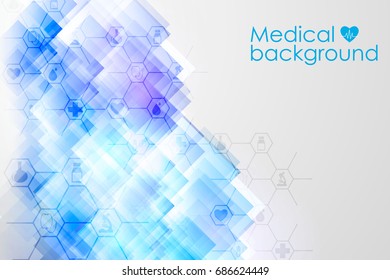 Abstract medical background