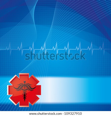 Abstract medical background