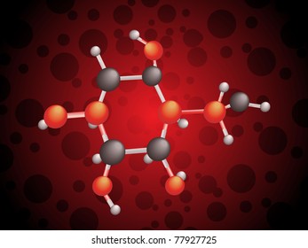 abstract medical background with atomic structure