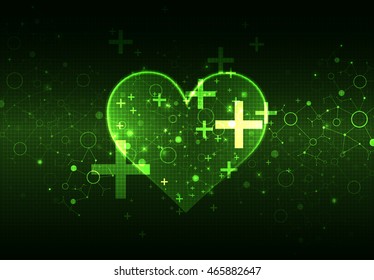Abstract medical background. Cardiogram theme.