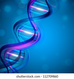 Abstract medical background with colorful DNA. EPS 10.