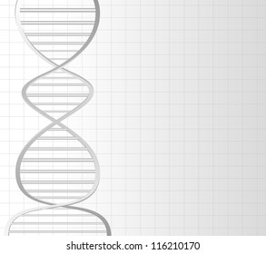 Abstract medical background with colorful DNA. EPS 10.