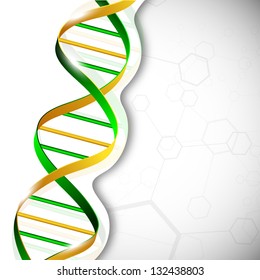 Abstract medical background with colorful DNA. EPS 10.