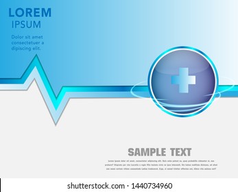 Abstract medical background concept template design Vector Illustration.
