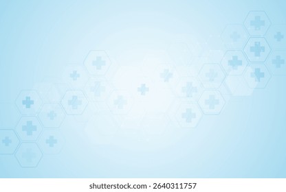 Abstract medical background. Medical cross shape. Design for science, medicine or technology, innovation medicine, health
