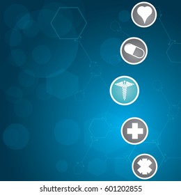 Abstract medical background . EPS 10. VECTOR