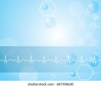 Vector Illustration Abstract Medical Background Stock Vector (Royalty ...