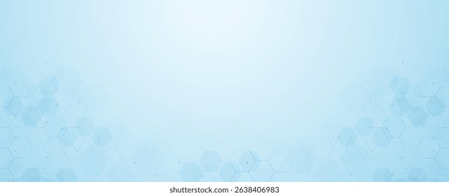 Abstract medical background with hexagons. Design for science, medicine or technology, innovation medicine, health
