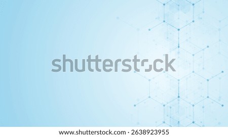 Abstract medical background with hexagons. Design for science, medicine or technology, innovation medicine, health
