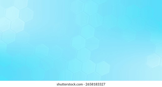 Abstract medical background with hexagons shape pattern. Concepts and ideas for healthcare technology, innovation medicine, health, science and research
