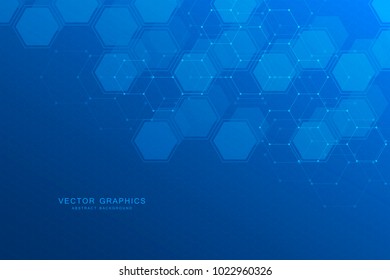 Abstract medical background with molecules structure