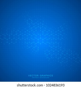 Abstract medical background with molecules structure
