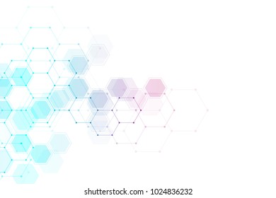 Abstract medical background with molecules structure