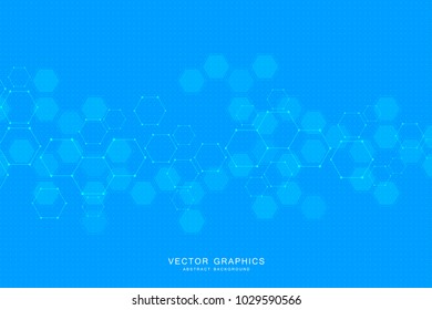 Abstract medical background with molecules structure