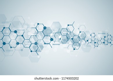 Abstract medical background and science concept background