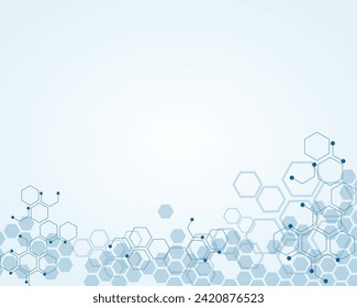 Abstract medical  background substance and molecules design