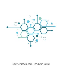 Abstract medical  background substance and molecules design