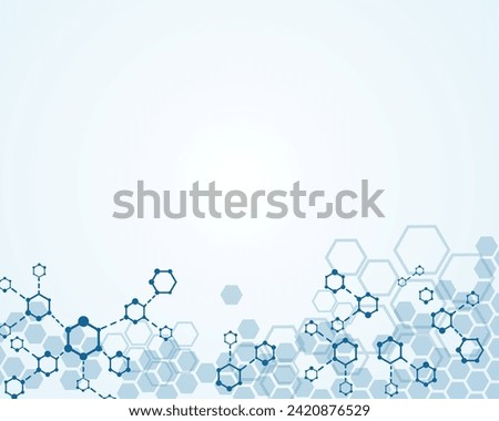 Abstract medical  background substance and molecules design