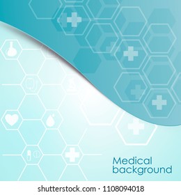 Abstract medical background. Vector