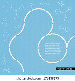 Abstract  medical background. Vector illustration.