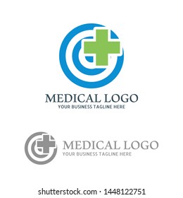 Abstract Medical Care Logo Concept for hospital and Clinic. 