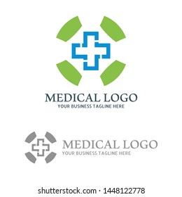 Abstract Medical Care Logo Concept for hospital and Clinic. 