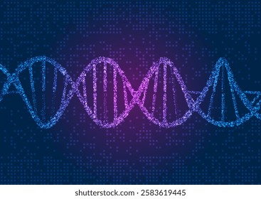 Abstract medical concept background with a DNA strand design