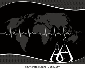 plano de fundo do conceito médico abstrato, ilustração vetorial