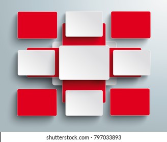 Abstract medical cross with batched rectangles. Eps 10 vector file.