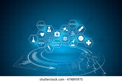abstract medical innovation concept background