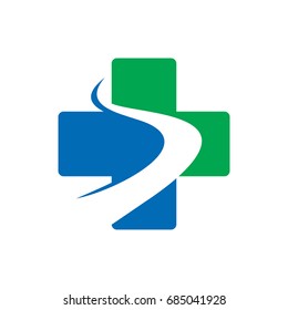 Logo Health Care Clinic Cross Logo Stock Vector (Royalty Free ...