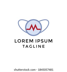 Abstract Medical Mask Logo Design Template