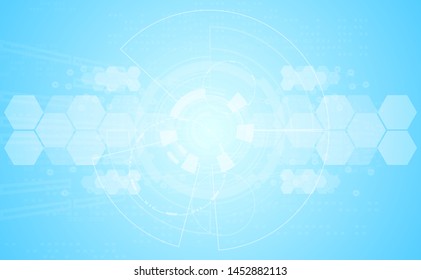 Abstract medical medicine and science concept innovation technology molecular structures chemical .space for text. vector background