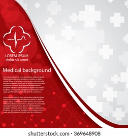 Abstract Medical Red Light Colors Background 