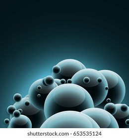 abstract medical science molecules background