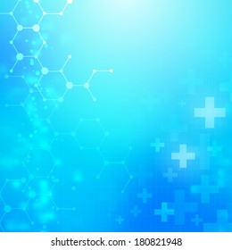 Abstract medical technology vector background. layered.