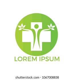 Abstract medical vector logo design. Illustration design of logotype cross health symbol.